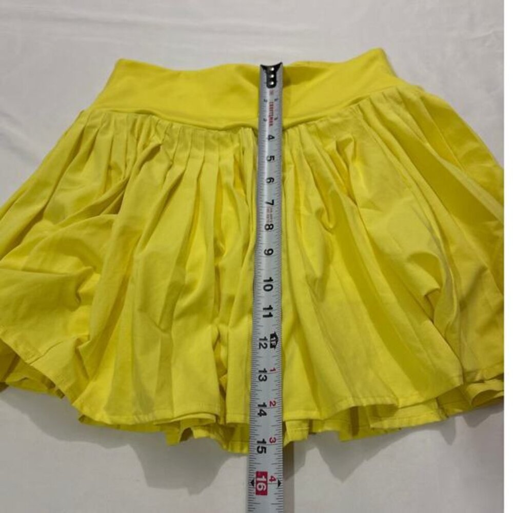 Athletic Skort Yellow Pleated Tennis Golf Tummy Contro💥💥 - Picture 4 of 7